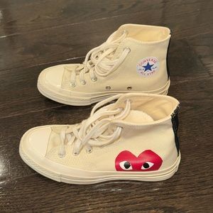 Comme des Garçons Play x Chuck 70 High 'Milk' 2015 Sneakers  (Women’s 5)
